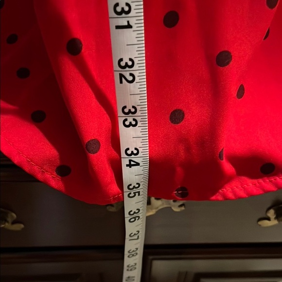 Old Navy Red Cocktail Sheath Dress with Bell Sleeves - Picture 4 of 8